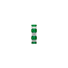 Emerald Cut Emerald and Diamond Wedding Band