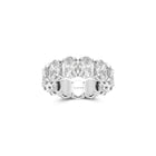 Claw Set Oval Diamond Eternity Ring