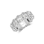 Claw Set Oval Diamond Eternity Ring