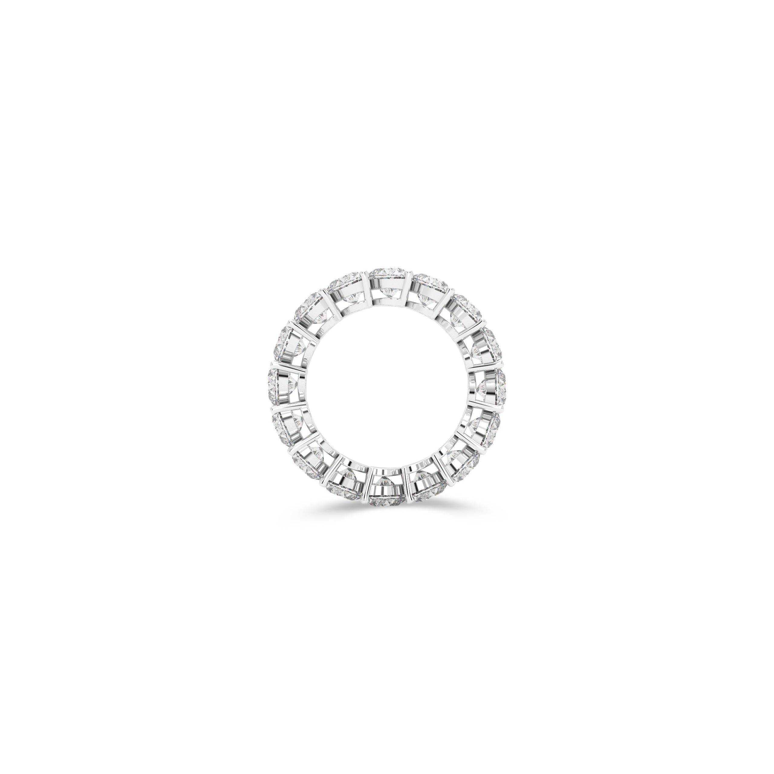 Heart Shape Diamond Wedding Band