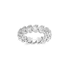 Heart Shape Diamond Wedding Band