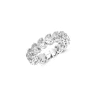 Heart Shape Diamond Wedding Band