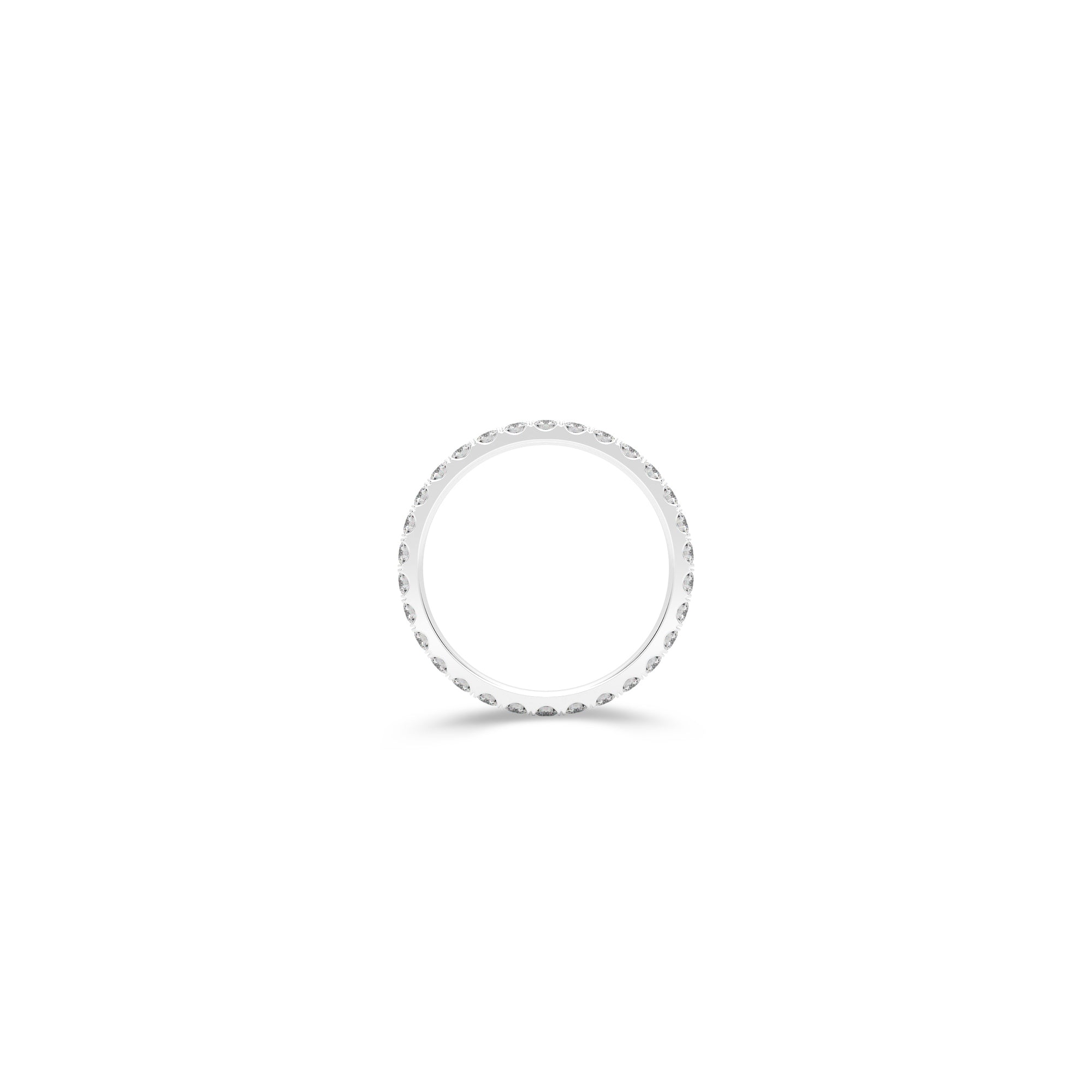 Round Diamond Wedding Band