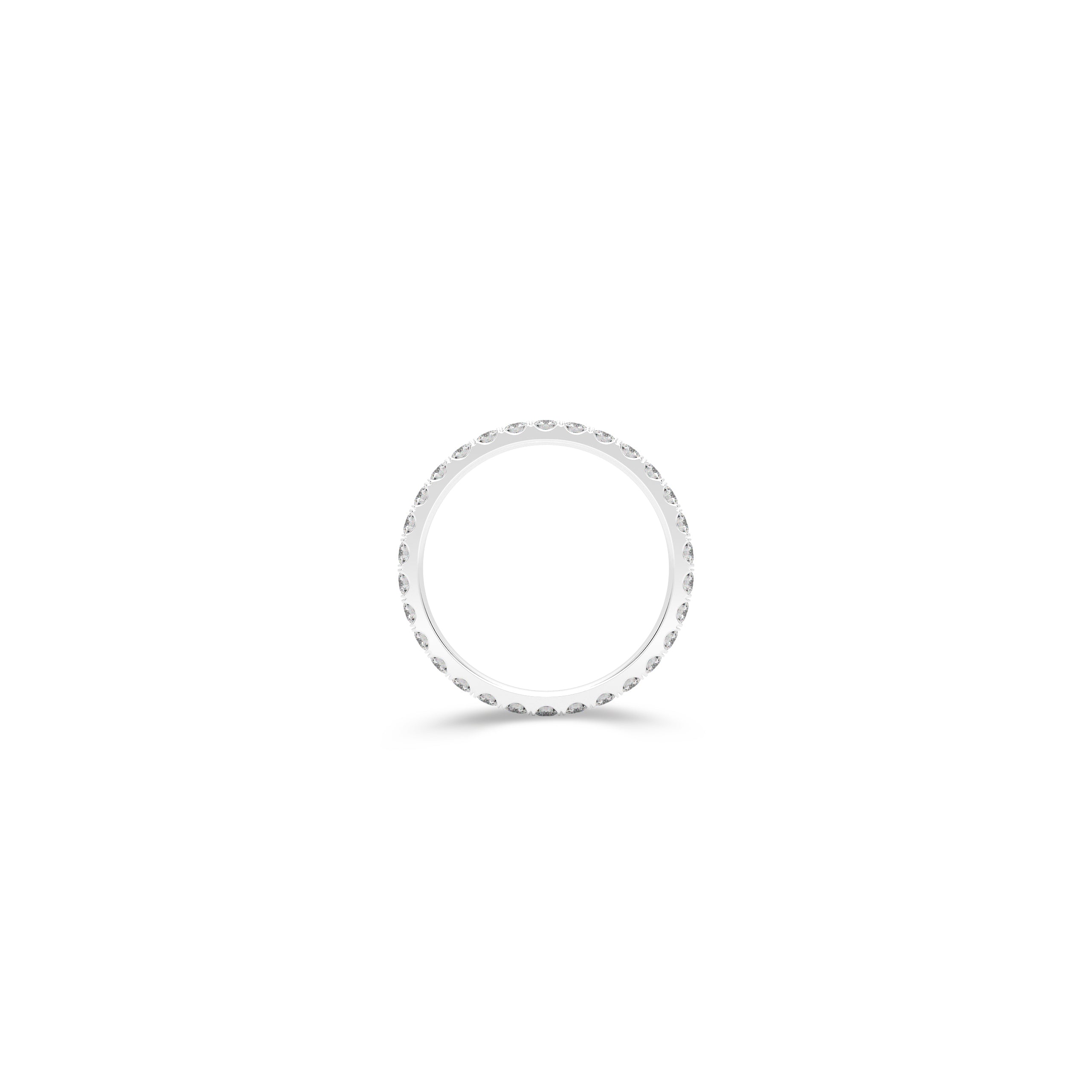Round Diamond Wedding Band