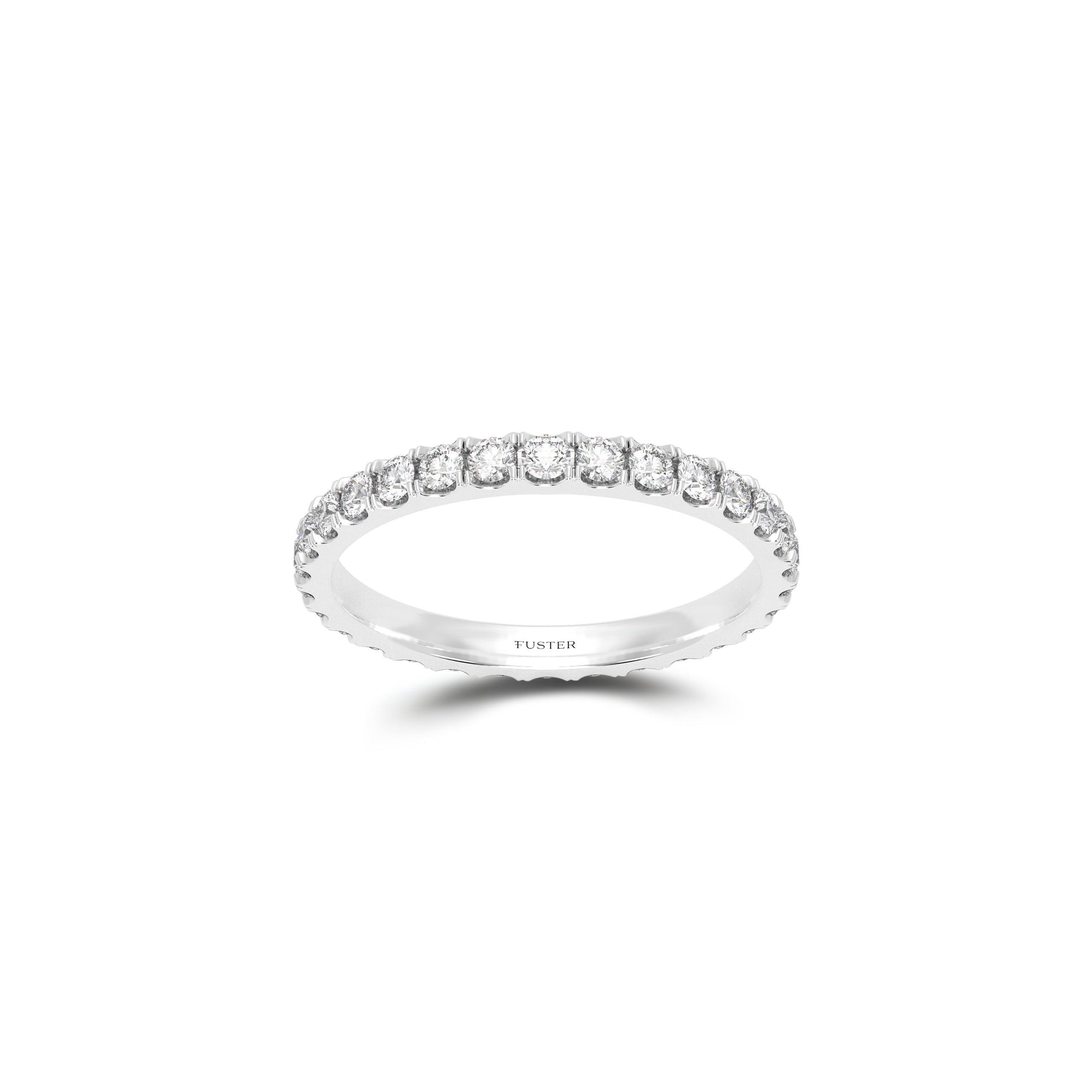Round Diamond Wedding Band