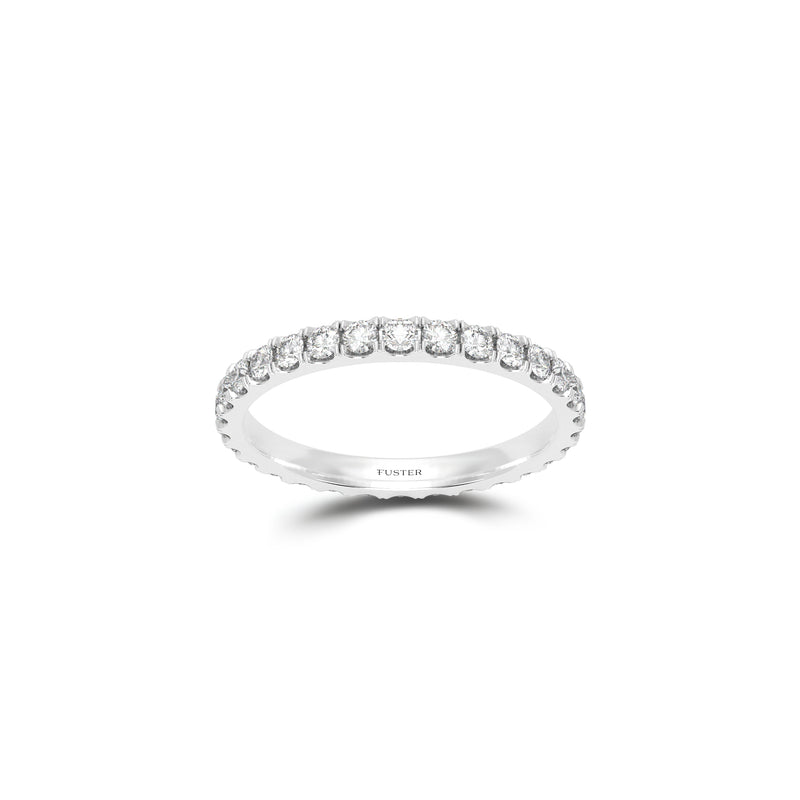 Round Diamond Wedding Band