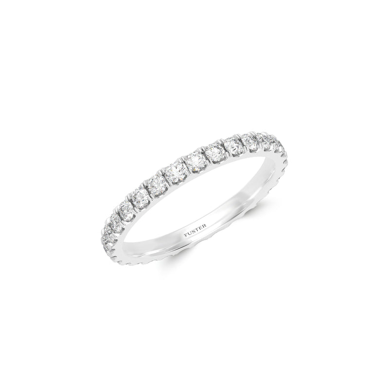 Round Diamond Wedding Band