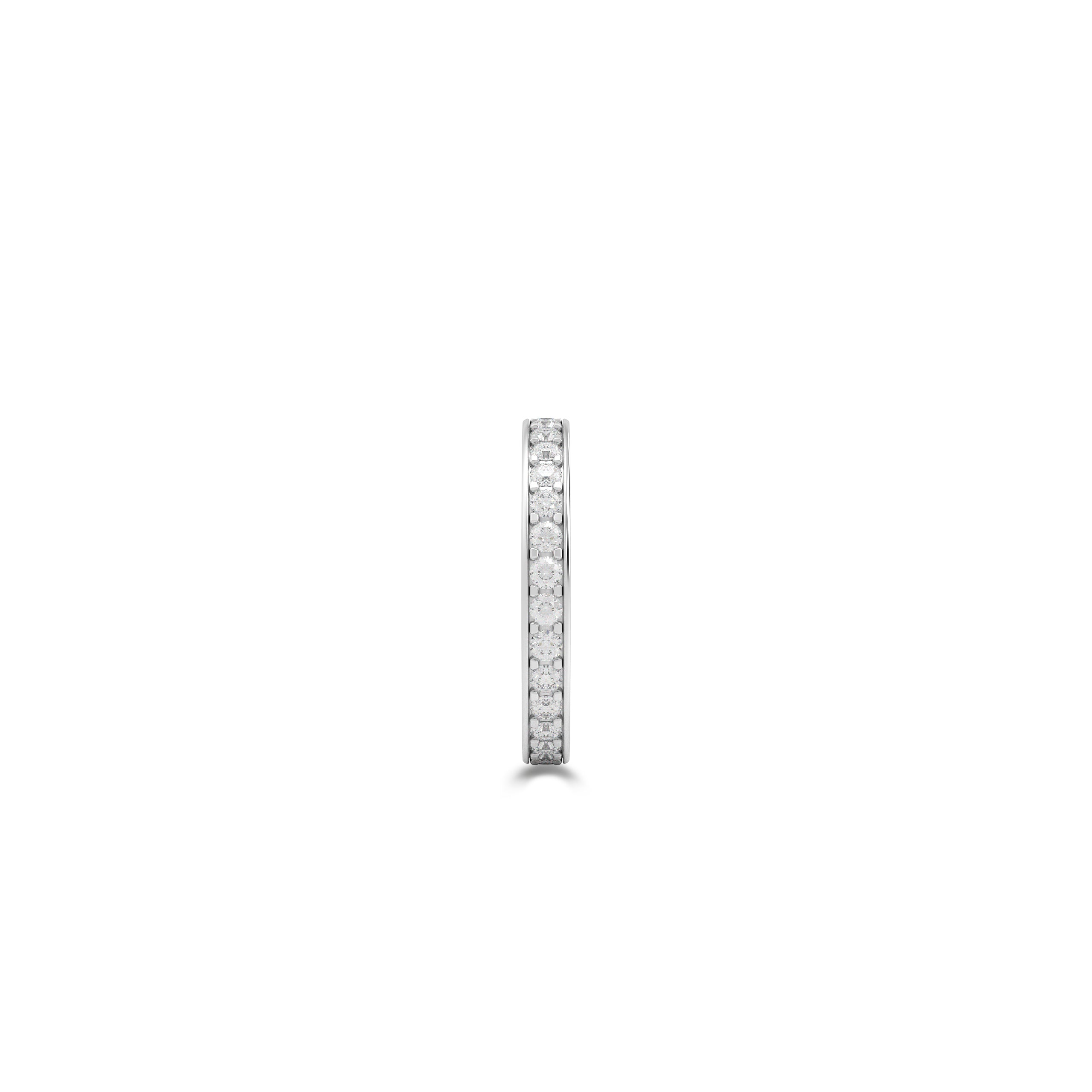 Round Diamond Wedding Band