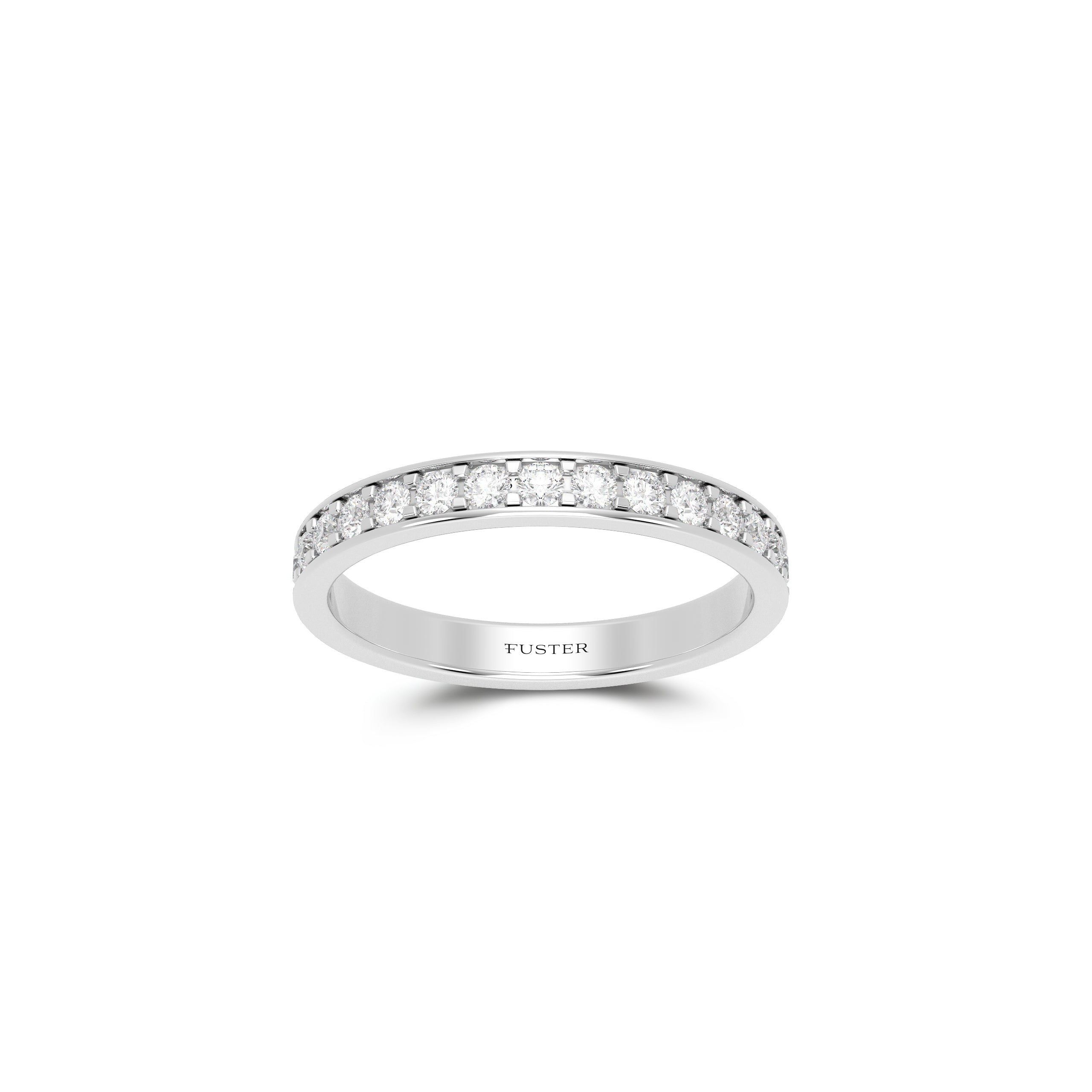 Round Diamond Wedding Band