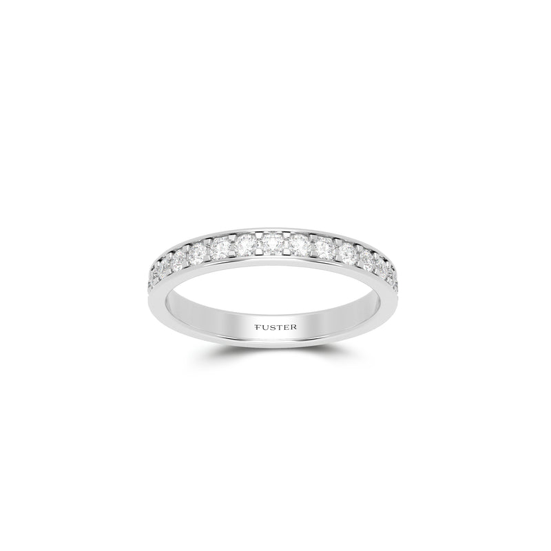 Round Diamond Wedding Band
