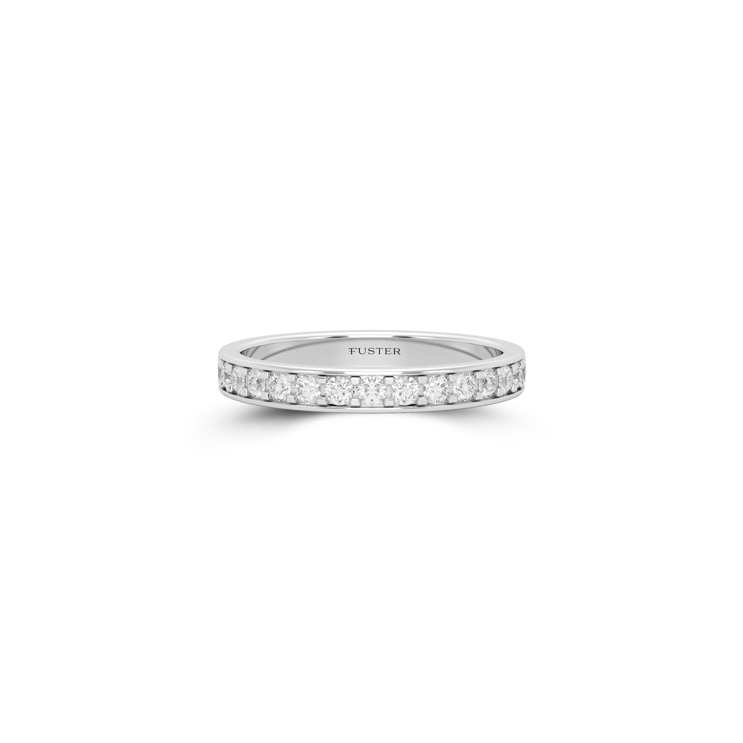 Round Diamond Wedding Band