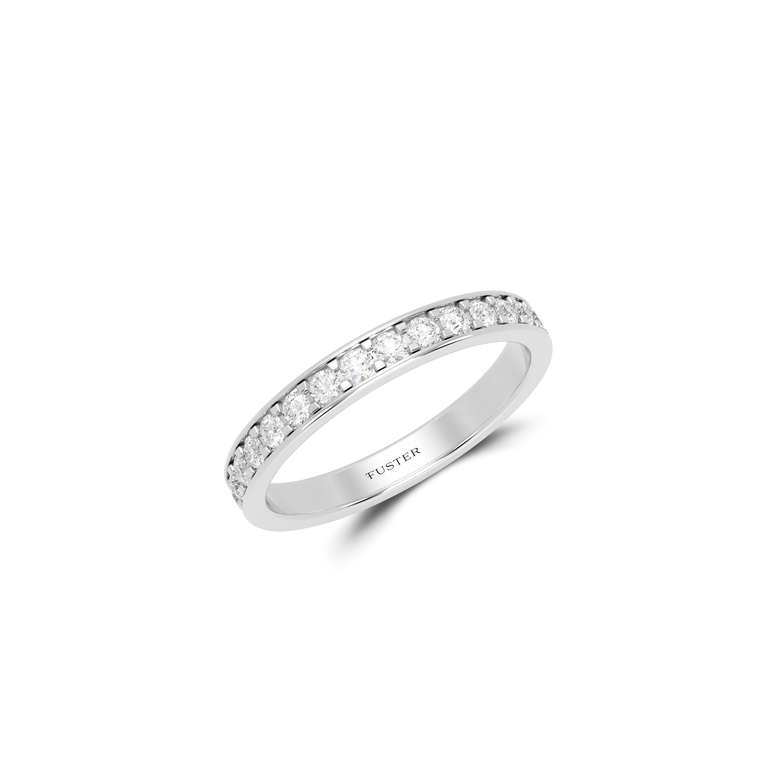 Round Diamond Wedding Band