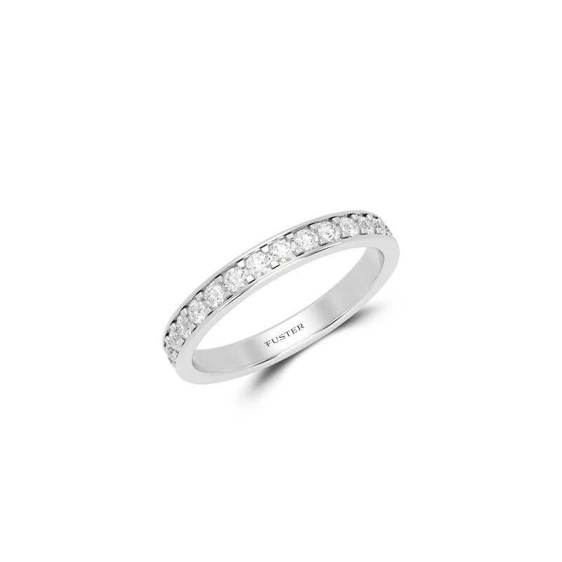 Round Diamond Wedding Band