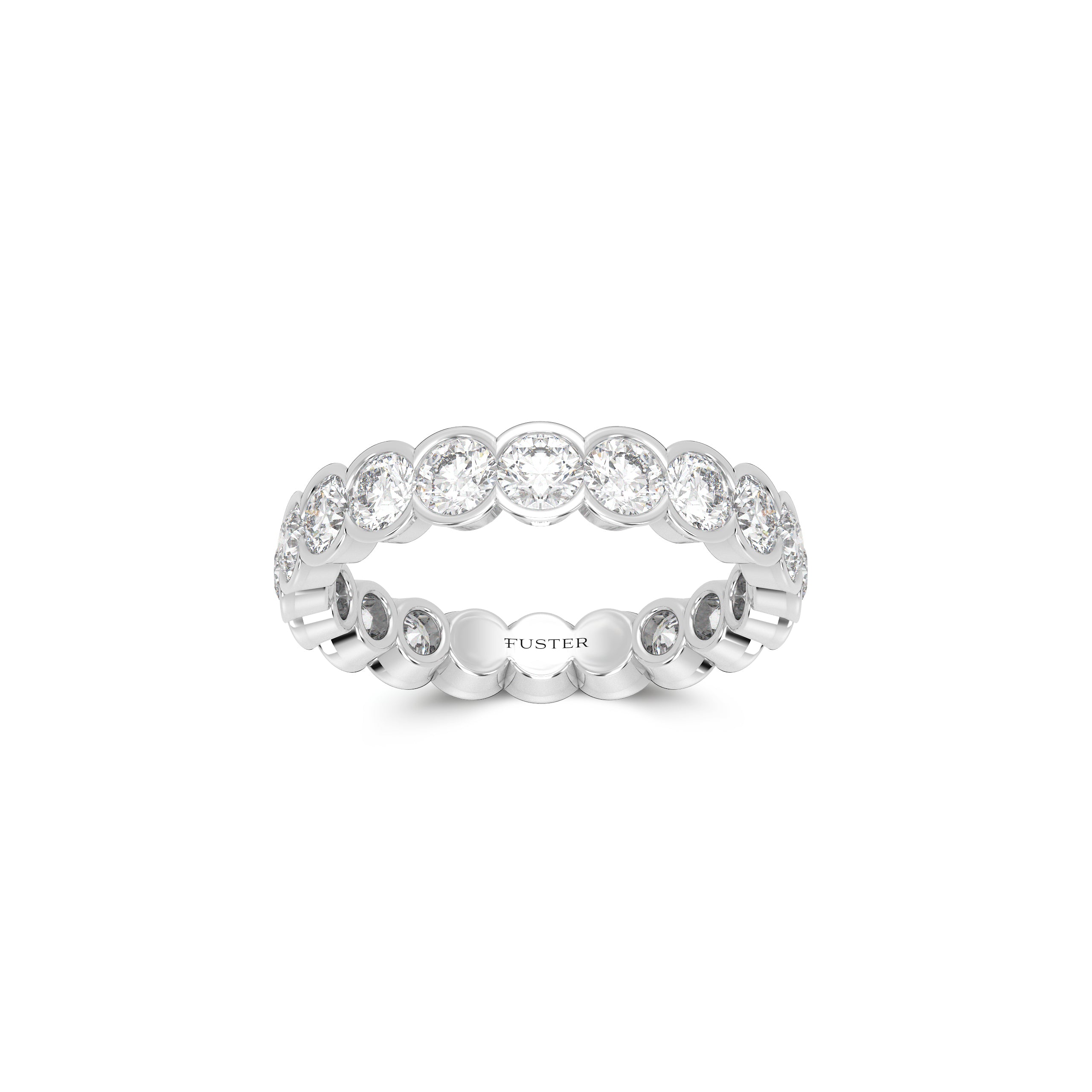 Set Round Diamond Wedding Band