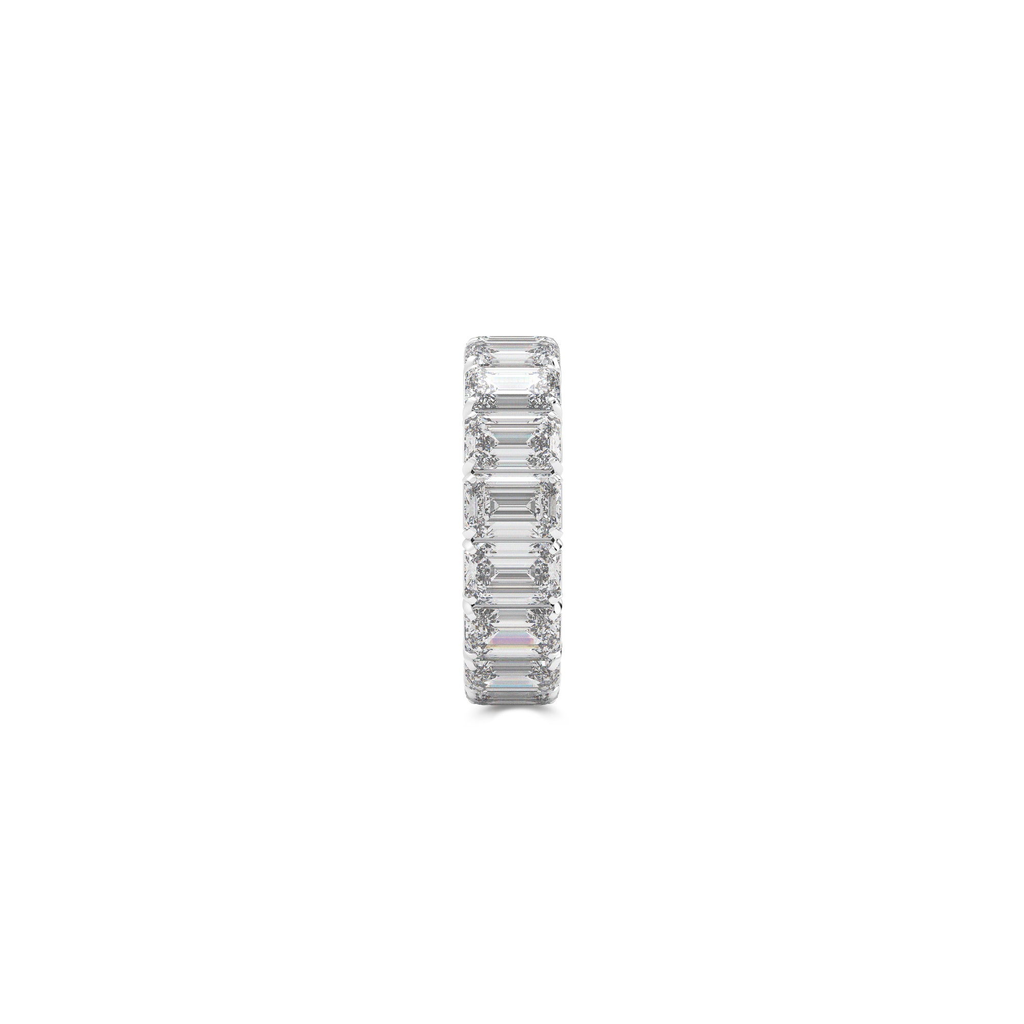 Emerald Cut Diamond Wedding Band