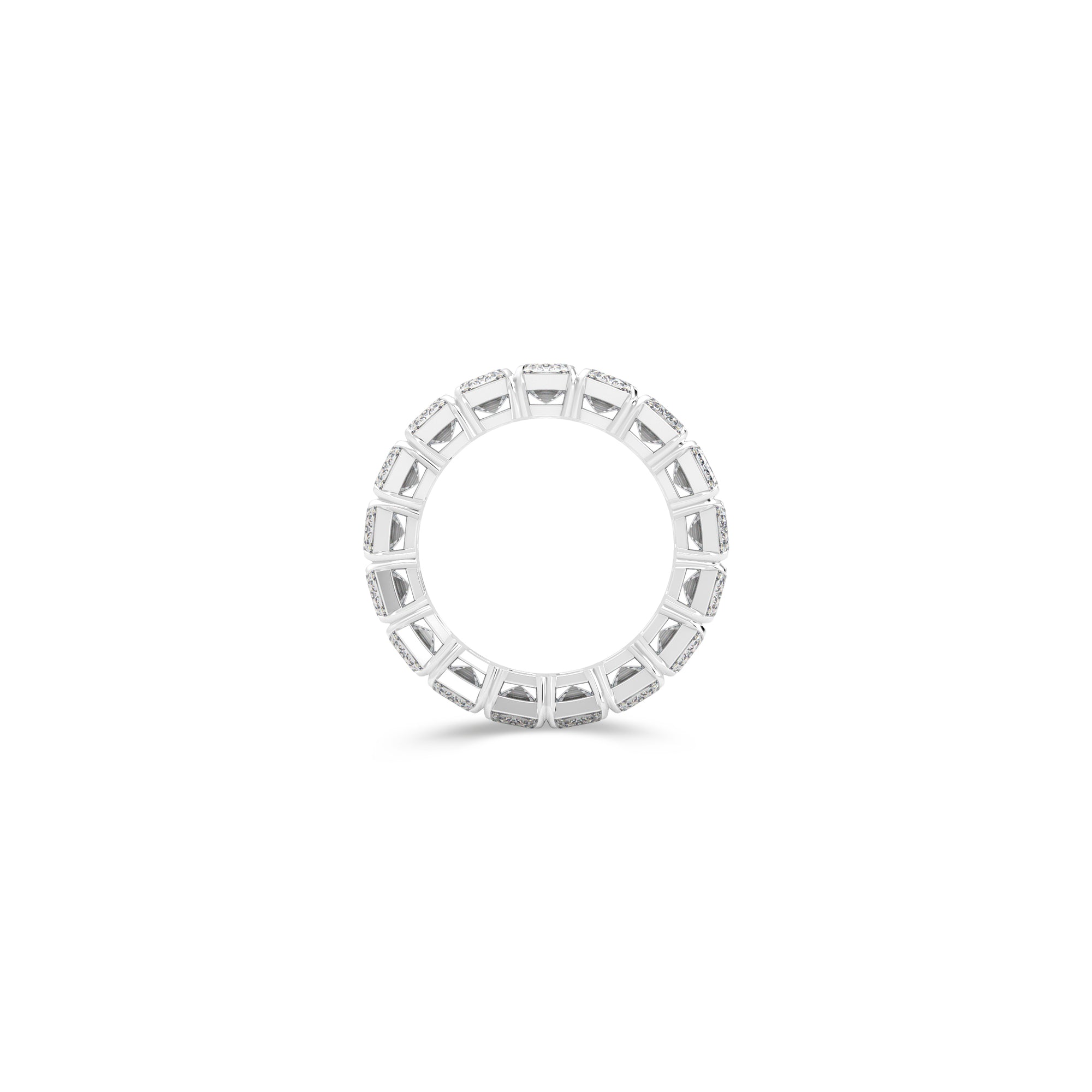 Emerald Cut Diamond Wedding Band