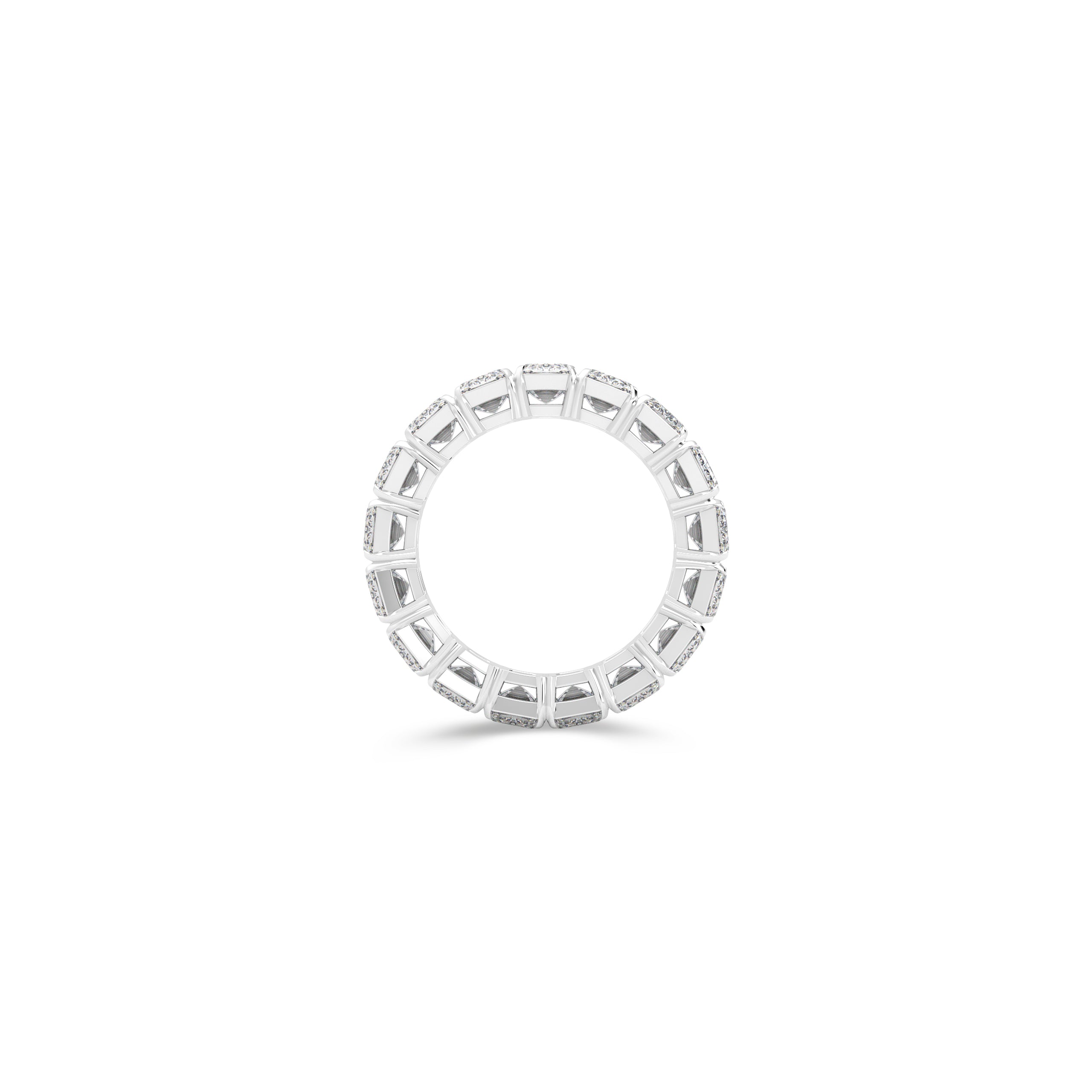 Emerald Cut Diamond Wedding Band