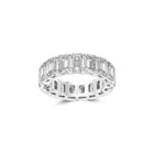Emerald Cut Diamond Wedding Band