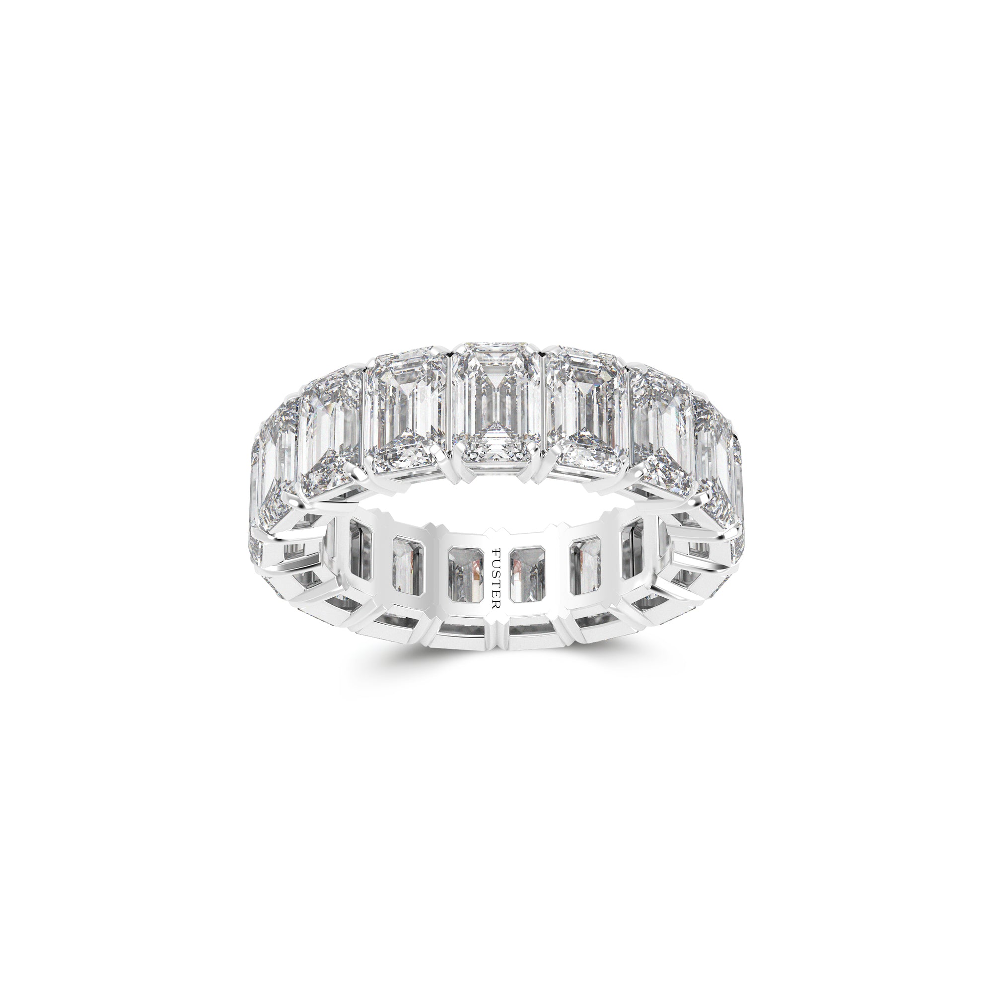 Emerald Cut Diamond Wedding Band