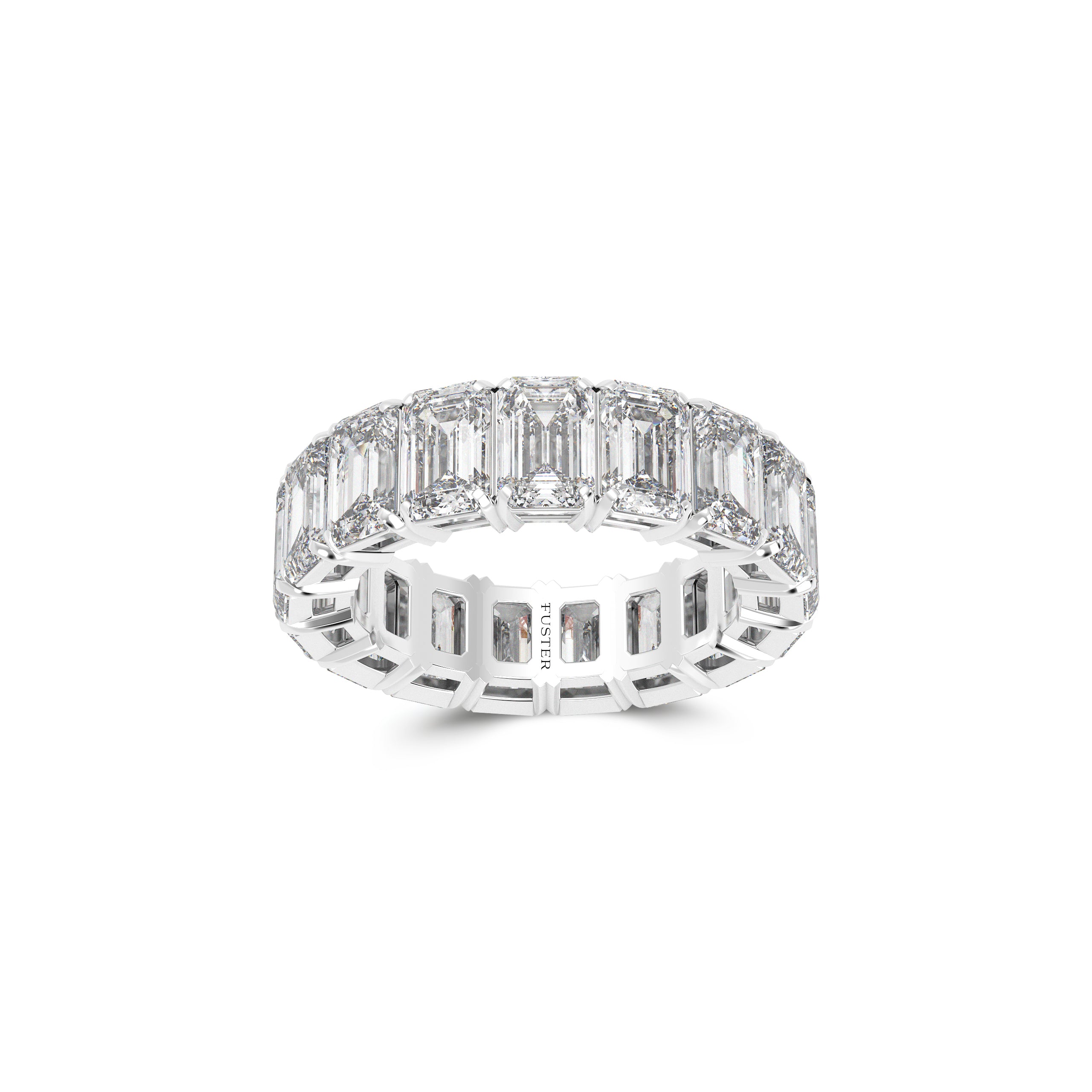 Emerald Cut Diamond Wedding Band