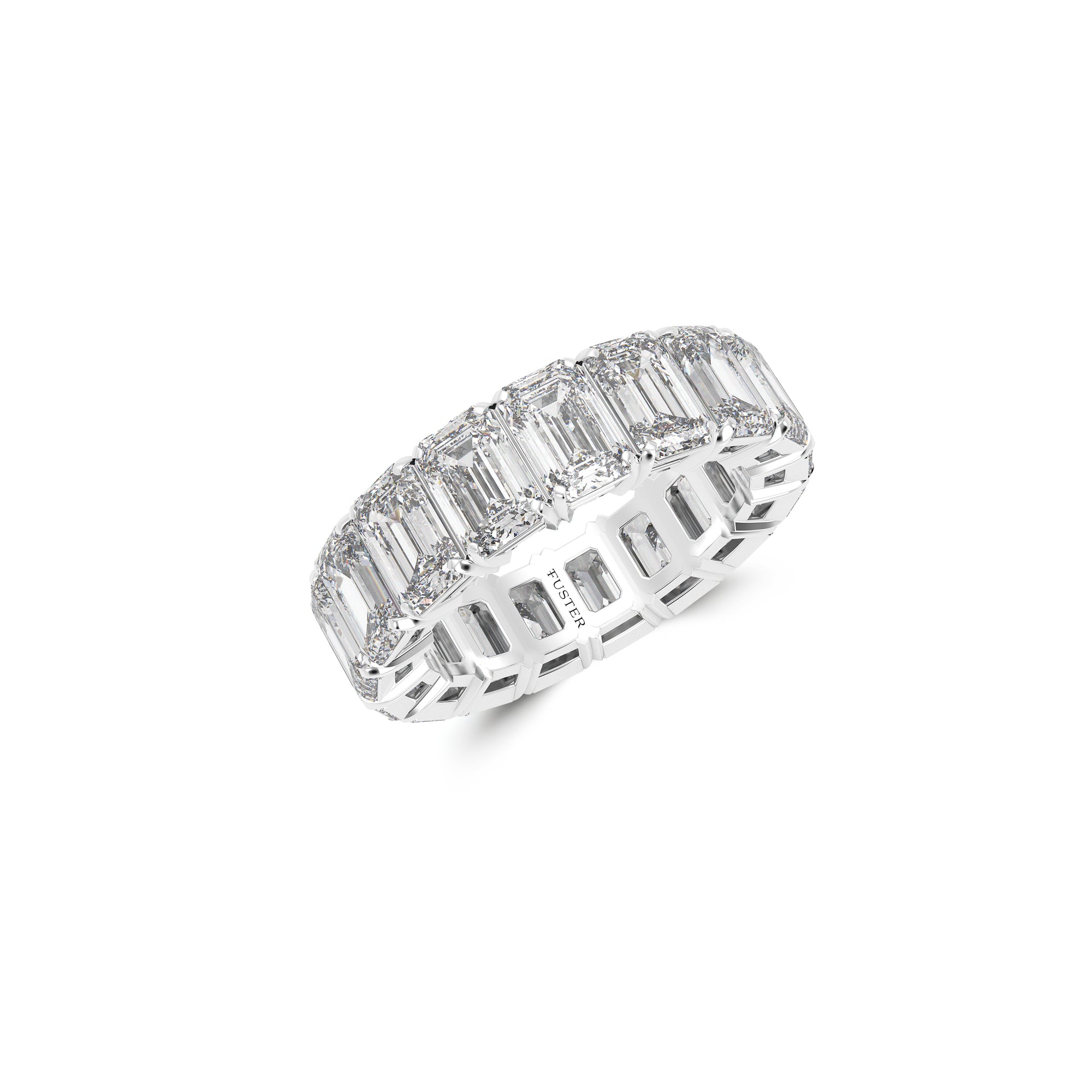 Emerald Cut Diamond Wedding Band
