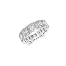 Emerald Cut Diamond Wedding Band