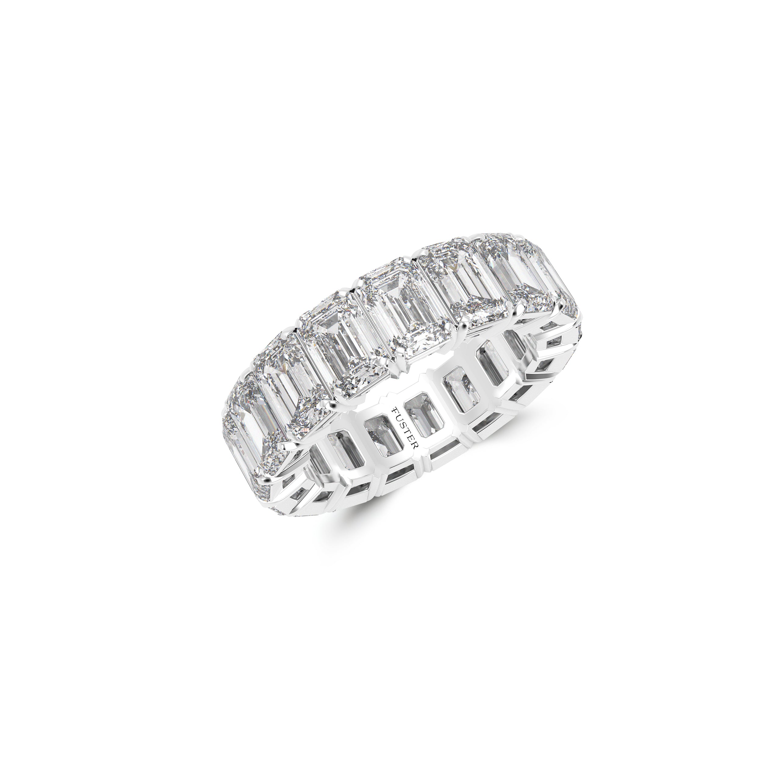 Emerald Cut Diamond Wedding Band