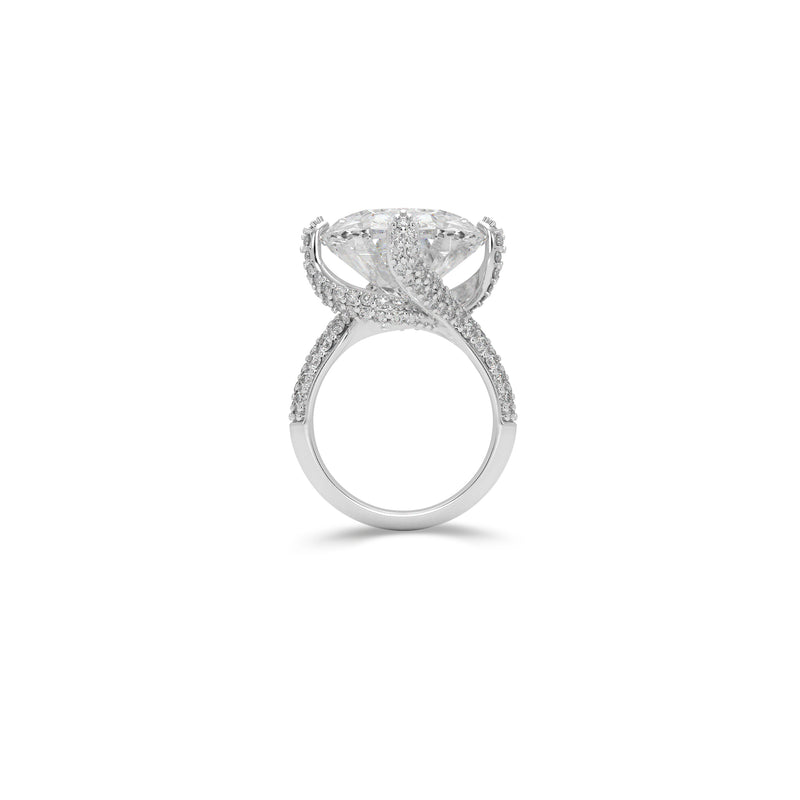 Classic Spiral Crown High Jewellery Diamond Ring