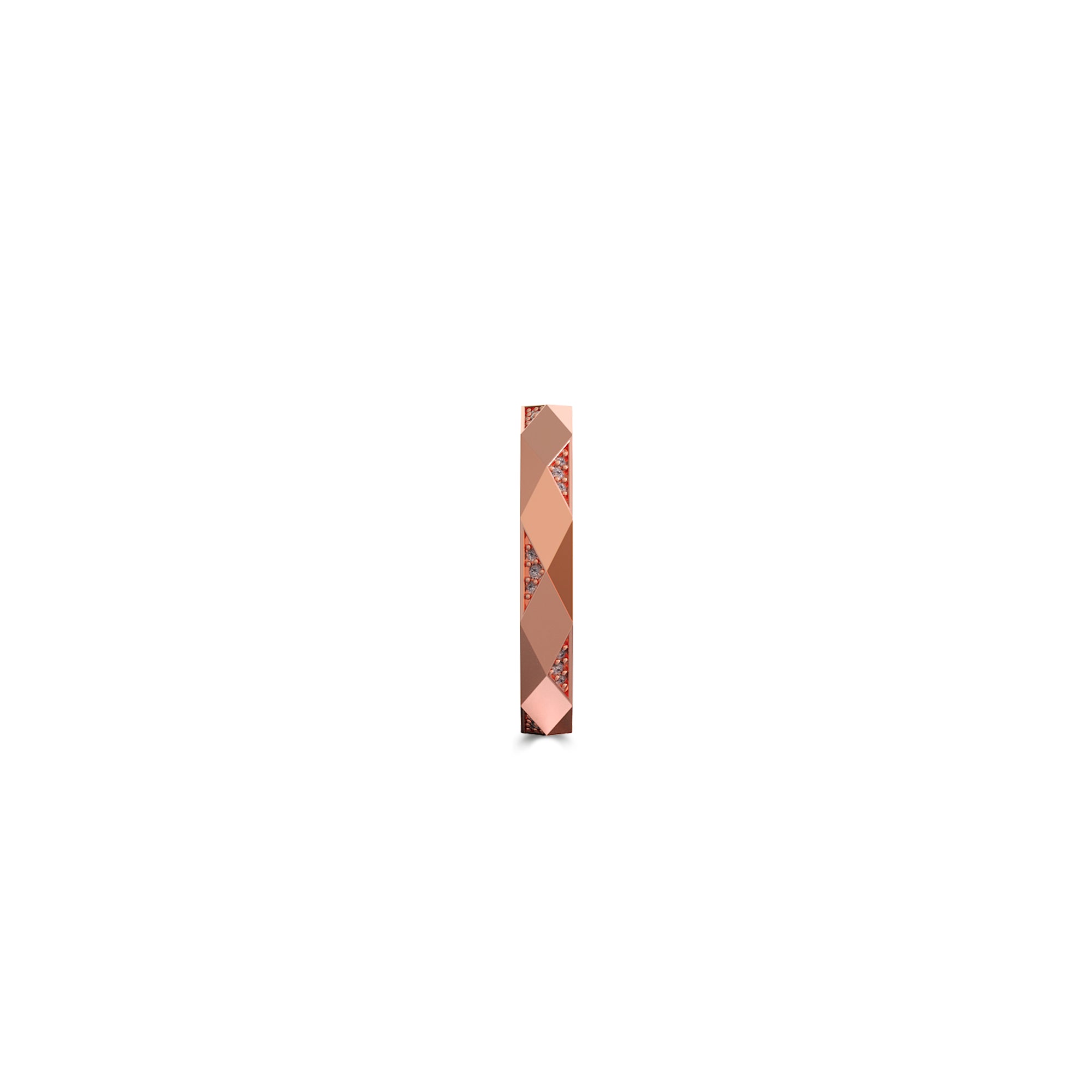 Louise Fuster Signature Faceted Diamond Wedding Band