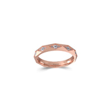 Louise Fuster Signature Faceted Diamond Wedding Band