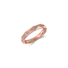 Louise Fuster Signature Faceted Diamond Wedding Band