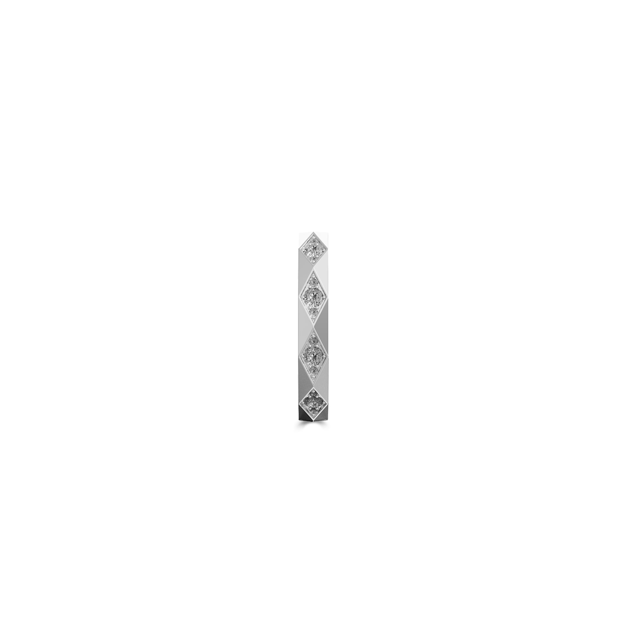 Louise Fuster Signature Faceted Diamond Wedding Band