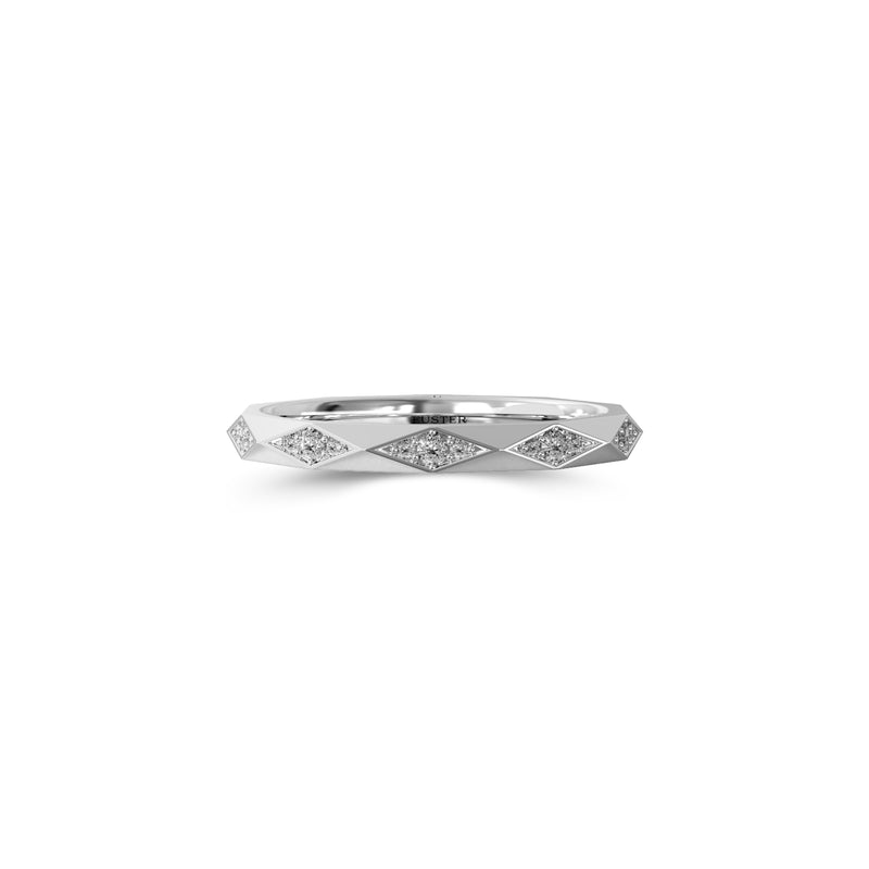 Louise Fuster Signature Faceted Diamond Wedding Band