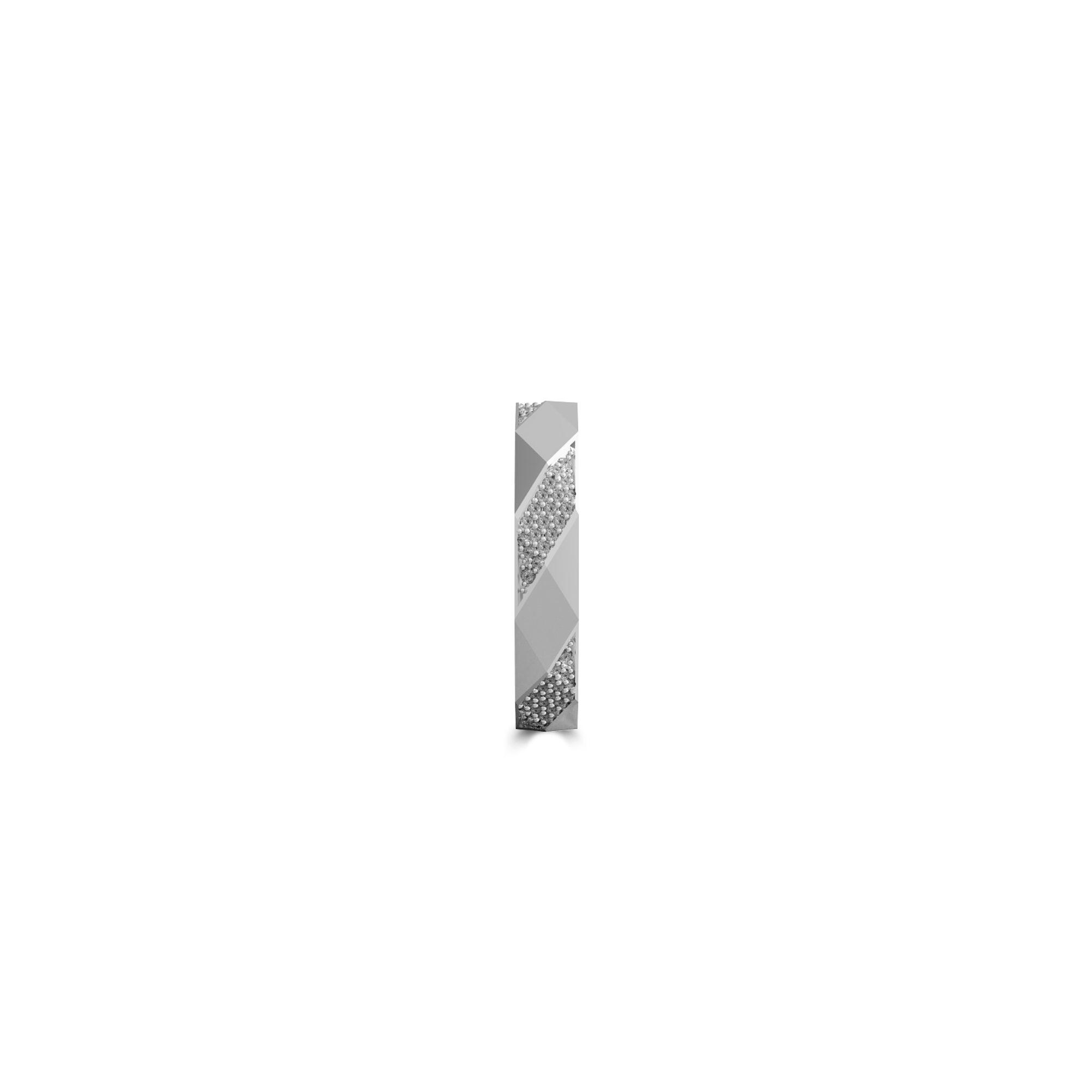Louise Fuster Signature Faceted Diamond Wedding Band