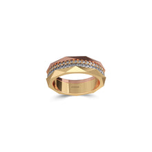Louise Fuster Signature Signature Four-Row Layered Diamond Ring