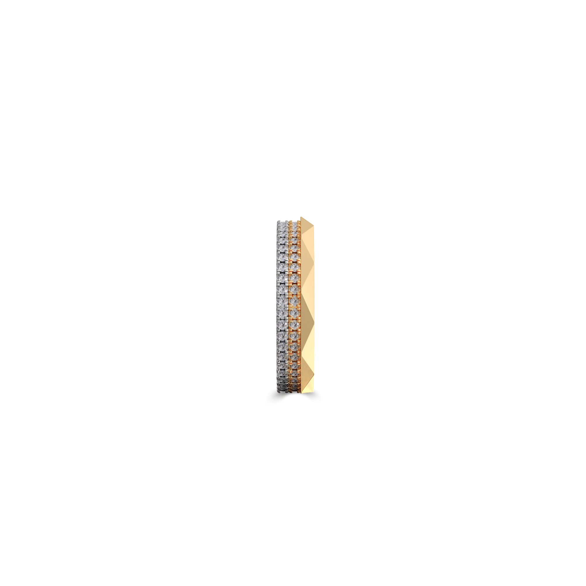 Louise Fuster Signature Three-Row Layered Diamond Ring
