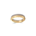 Louise Fuster Signature Three-Row Layered Diamond Ring