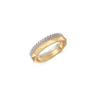 Louise Fuster Signature Three-Row Layered Diamond Ring