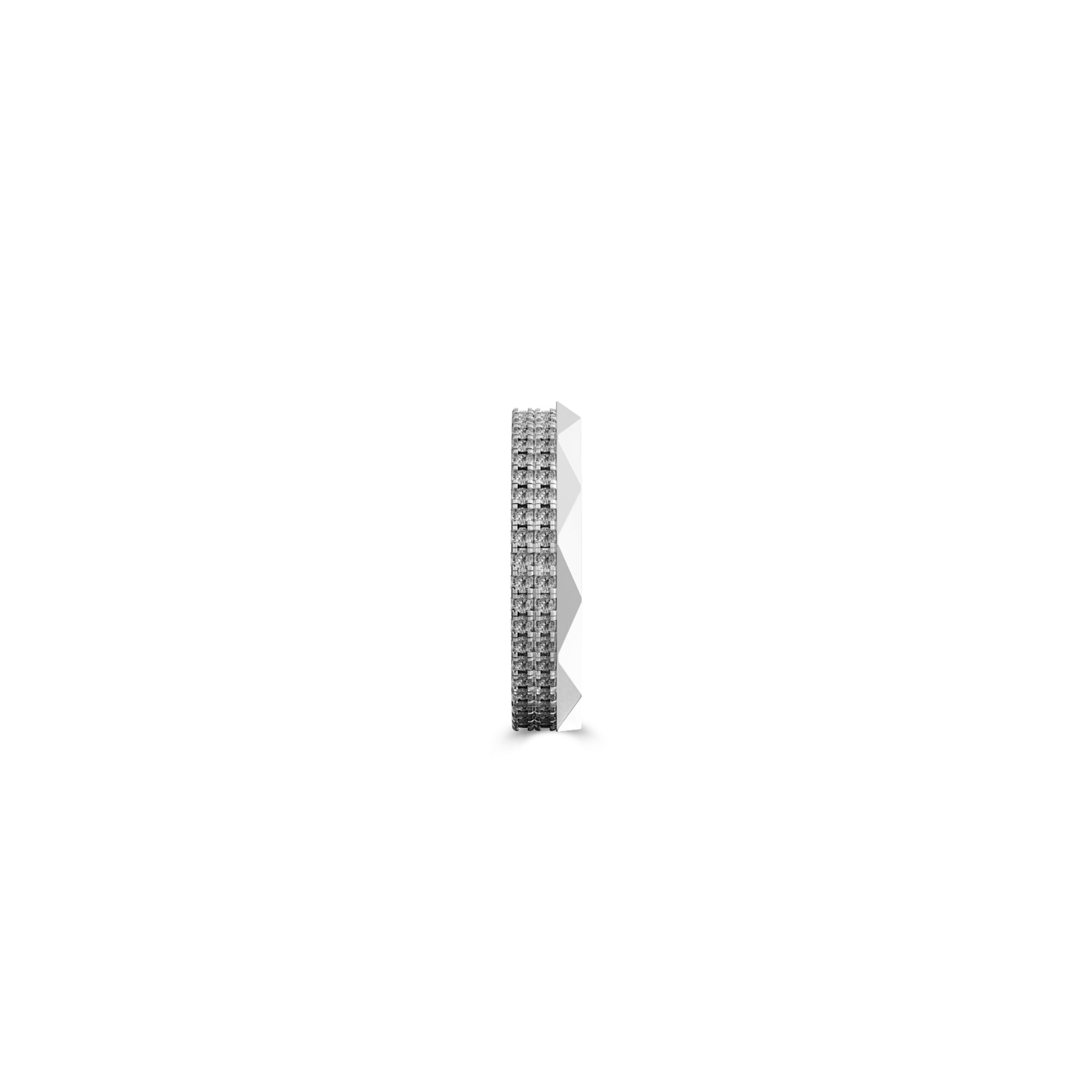 Louise Fuster Signature Three-Row Layered Diamond Ring