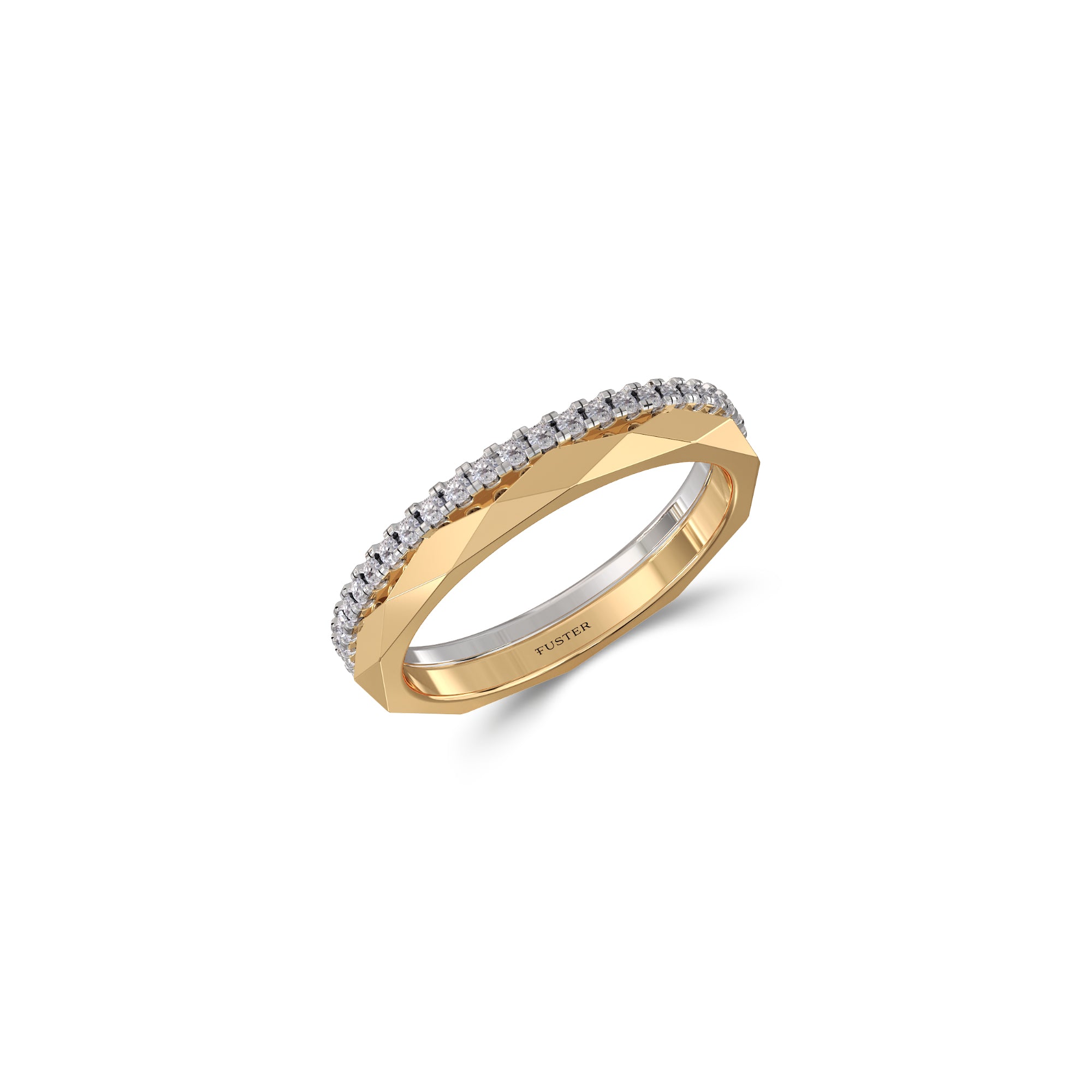 Louise Fuster Signature Diamond and Gold Band