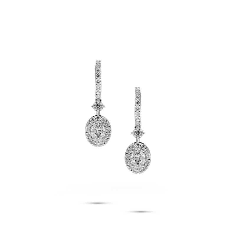 Icon Oval Shape Diamond Earrings