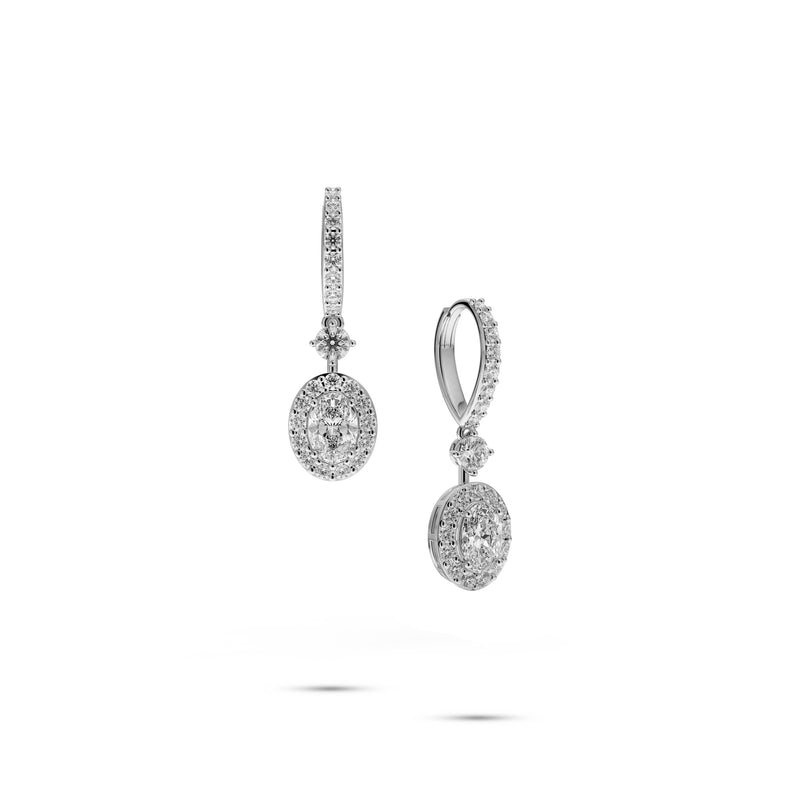 Icon Oval Shape Diamond Earrings