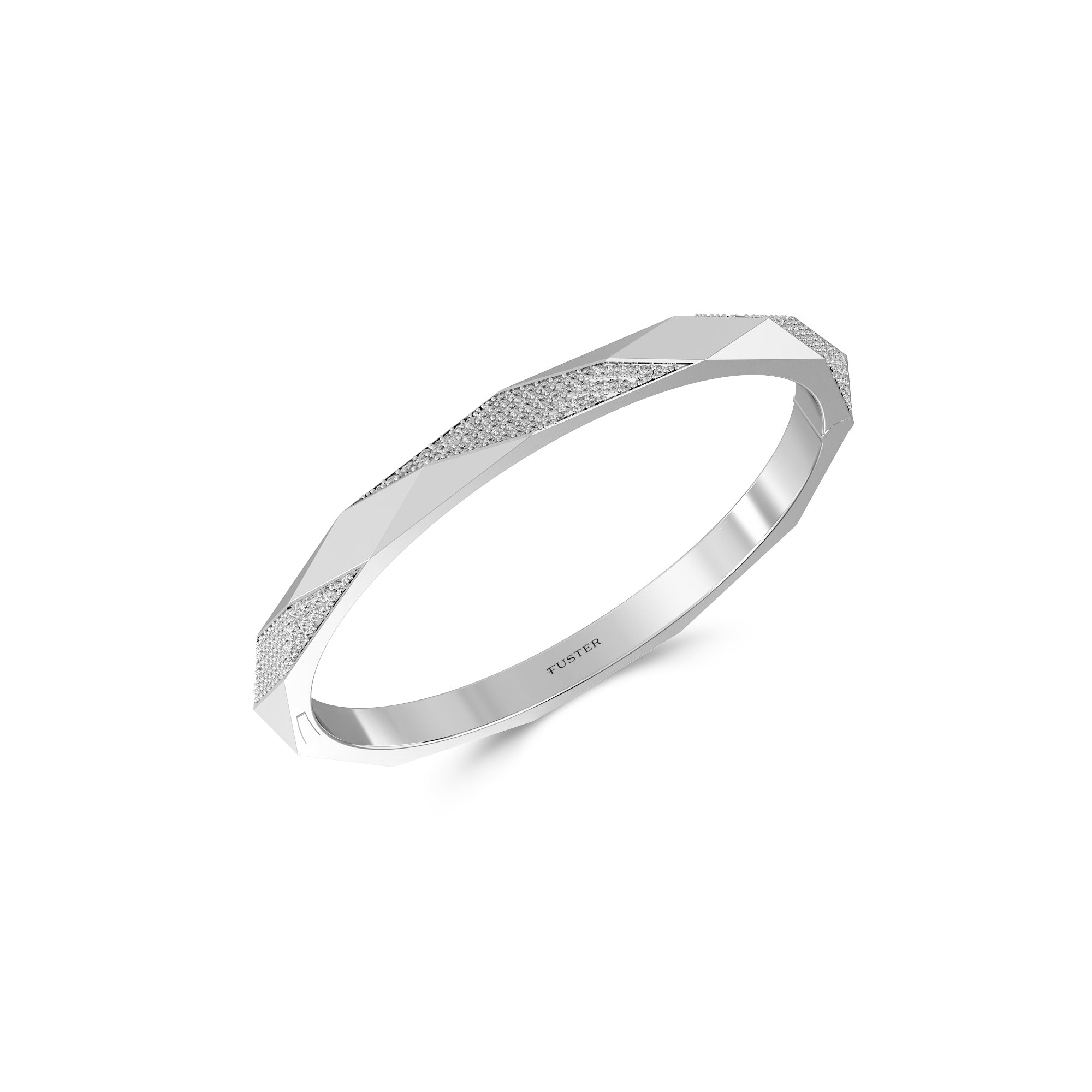 Louise Fuster Signature Pavé Diamond Bangle