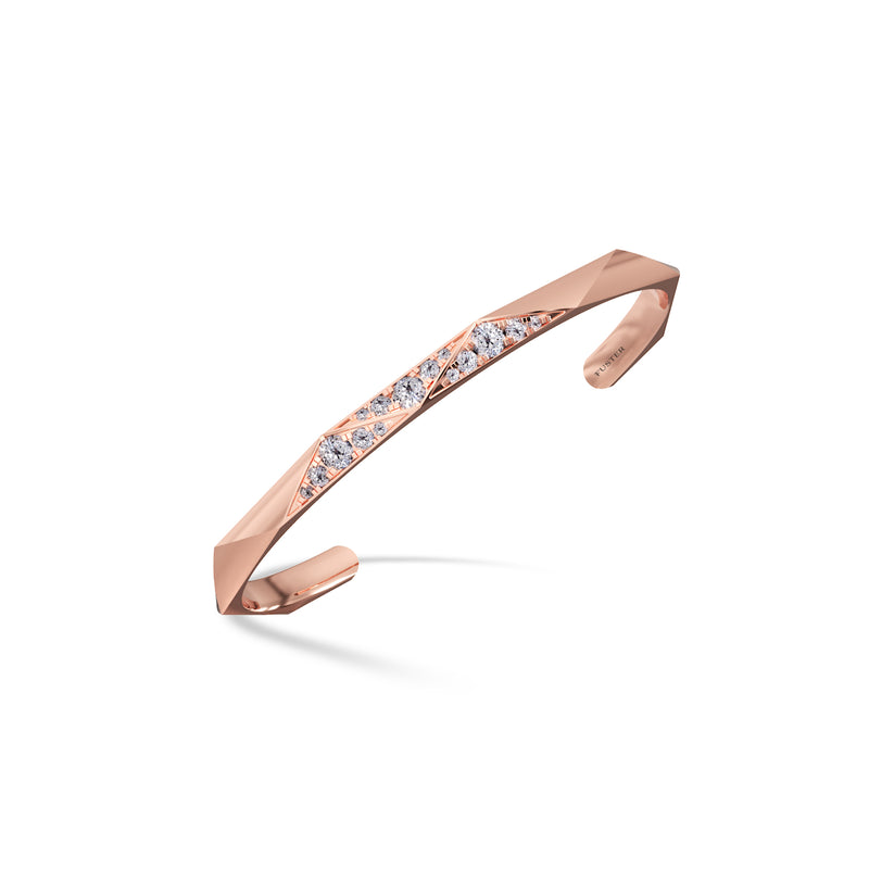 Louise Fuster Signature Faceted Diamond Bangle