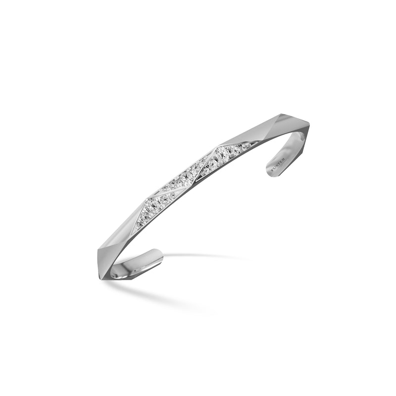Louise Fuster Signature Faceted Diamond Bangle