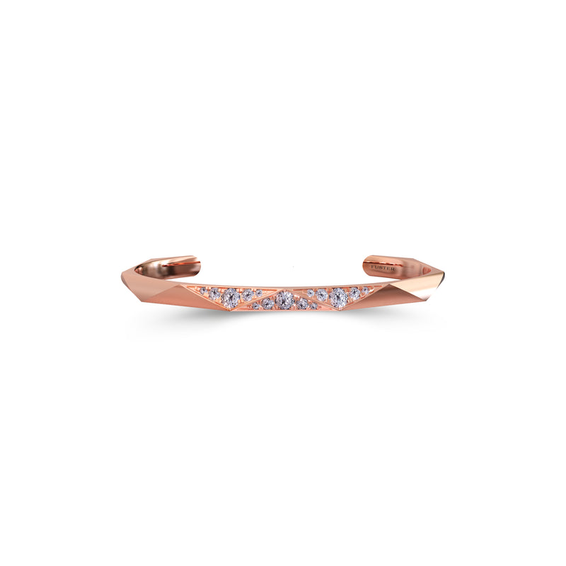 Louise Fuster Signature Faceted Diamond Bangle