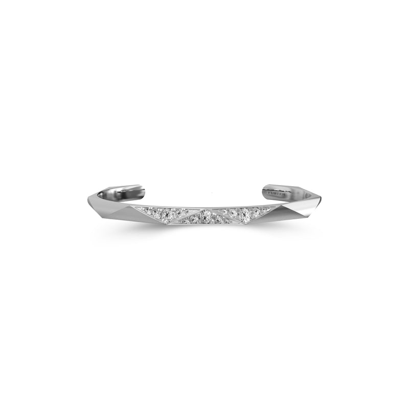 Louise Fuster Signature Faceted Diamond Bangle