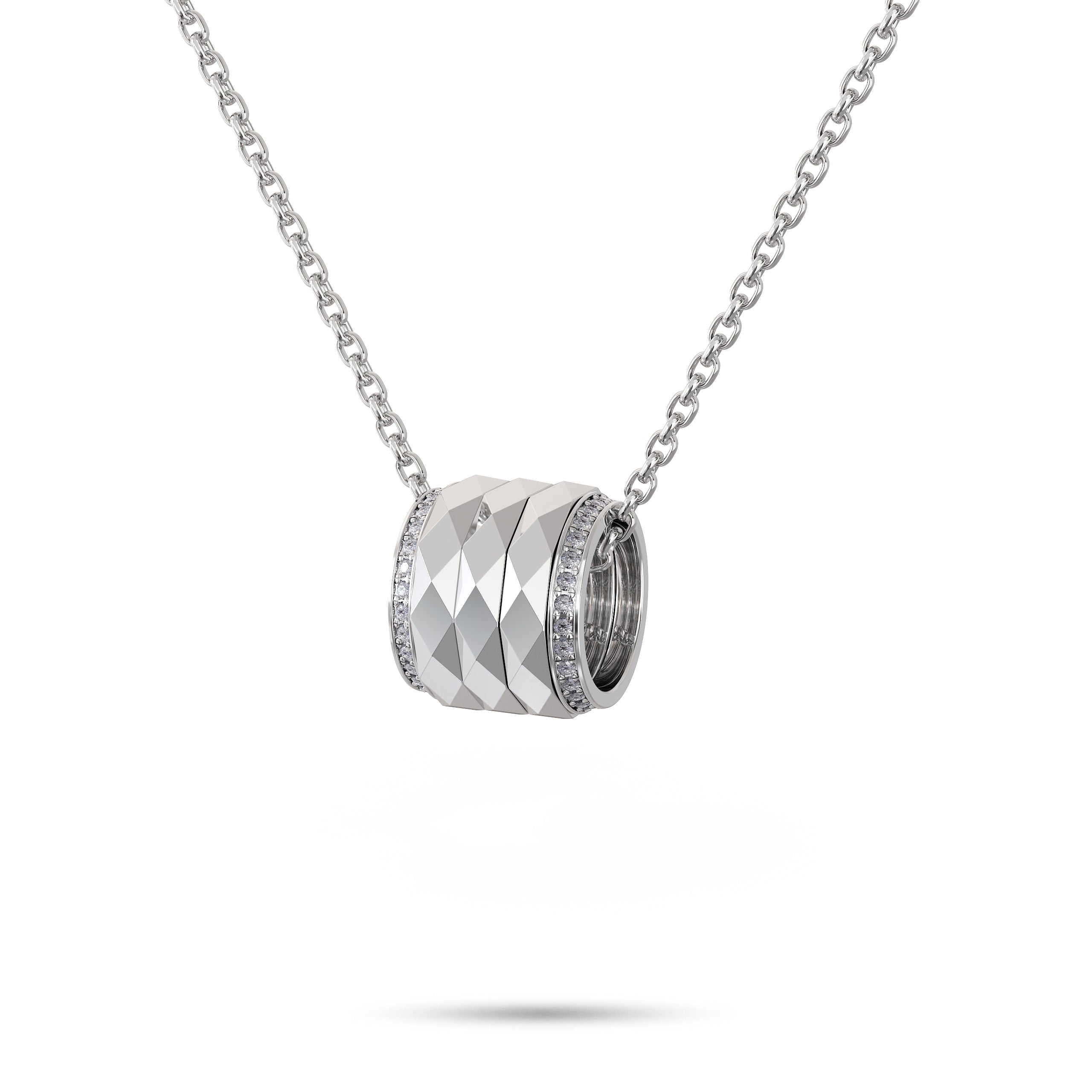Louise Fuster Signature Spinning Diamond Pendant