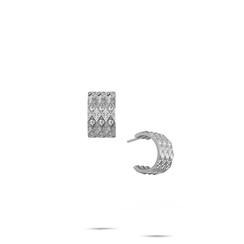 Louise Fuster Signature Pavé Diamond Hoop Earrings
