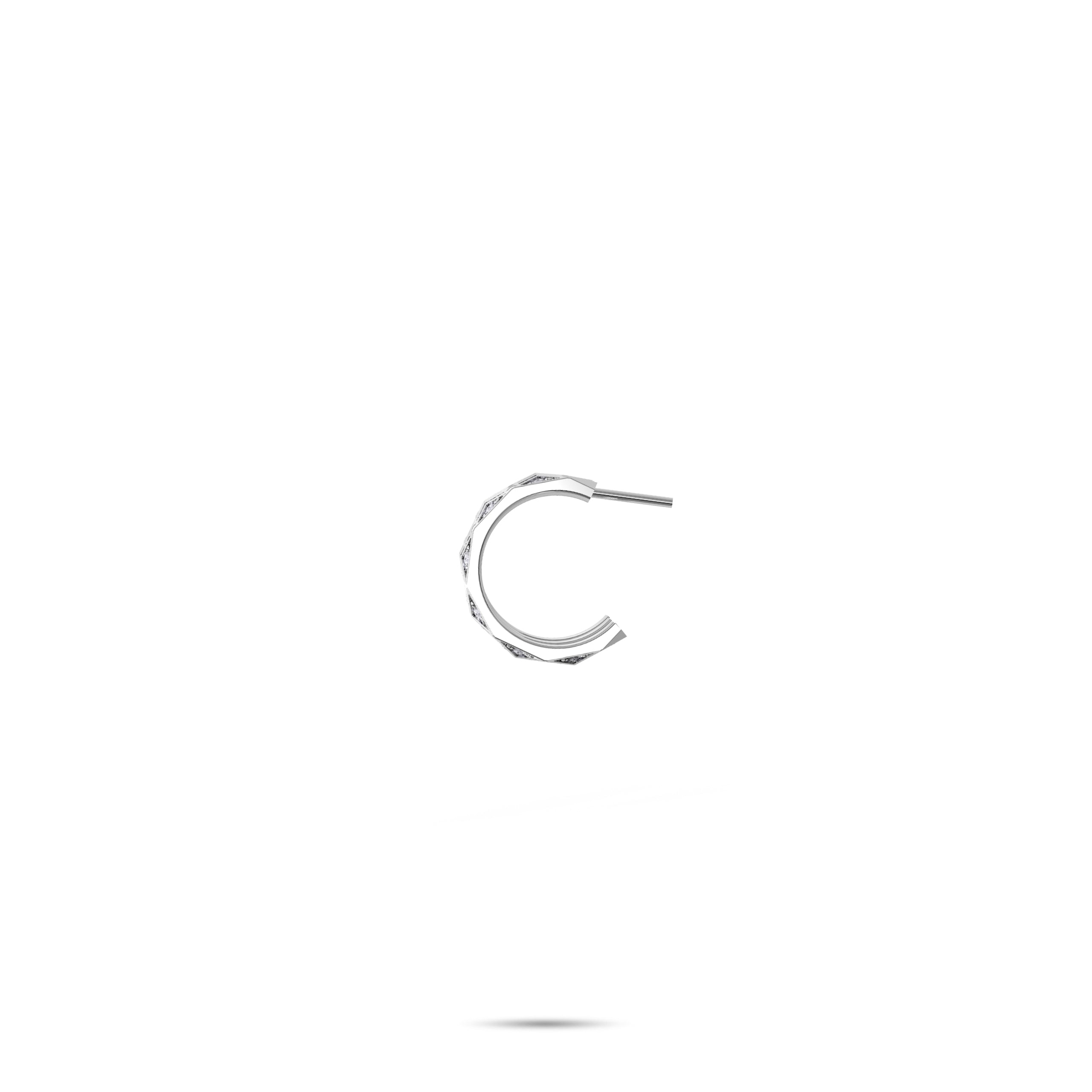 Louise Fuster Signature Pavé Diamond Hoop Earrings